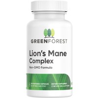 Green Forest Vitamins Lion's Mane Complex 60veg.caps - Συμπλήρωμα Διατροφής Εκχυλίσματος Μανιταριών για Ενίσχυση Ανοσοποιητικού, Βελτίωση Μνήμης & Συγκέντρωσης με Αποτοξινωτικές Ιδιότητες