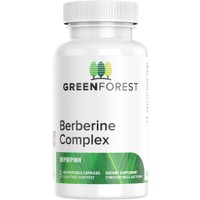 Green Forest Vitamins Berberine Complex 60veg.caps - Συμπλήρωμα Διατροφής Βερβερίνης για Υγιή Επίπεδα Σακχάρου στο Αίμα, Ενίσχυση της Υγείας του Εγκεφάλου, της Καρδιάς, των Πνευμόνων & Διαχείριση του Βάρους