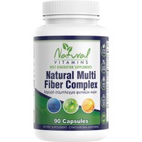 Natural Vitamins Multi Fiber Complex 90caps - Συμπλήρωμα Διατροφής Προβιοτικών Φυτικών Ινών για την Αντιμετώπιση της Δυσκοιλιότητας, Πεπτικών Διαταραχών & Έλεγχο της Όρεξης