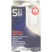 Pic Solution Si Silicon Painless Removal Strips 8 Τεμάχια - 4 x 8.6cm - Αδιάβροχα Αυτοκόλλητα Επιθέματα με Τεχνολογία Σιλικόνης για Εύκολη Αφαίρεση