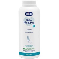 Chicco Baby Moments Talcum Powder 0m+, 150gr - Προστατευτικό Ταλκ με Άμυλο Ρυζιού, Αναζωογονεί & Προστατεύει το Δέρμα των Νεογέννητων
