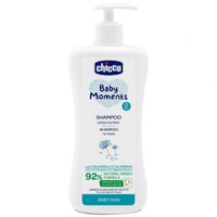 Chicco Baby Moments 0m+ Bath Shampoo with Calendula 500ml - Βρεφικό Αφρόλουτρο & Σαμπουάν με Εκχύλισμα Καλέντουλας