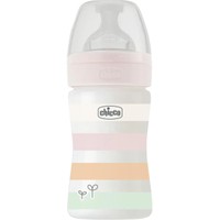 Chicco Well-Being Anti-Colic System 0m+, 150ml, Κωδ 2861111 - Κρεμ - Πλαστικό Μπιμπερό με Θηλή Σιλικόνης Αργής Ροής