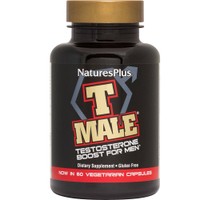Natures Plus T Male Testosterone Boost for Men 60caps - Συμπλήρωμα Διατροφής με Εκχυλίσματα Φυτών & Βιταμίνες που Προάγουν & Ενισχύουν την Παραγωγή Τεστοστερόνης για Ενίσχυση Δύναμη, Αντοχή & Ενέργεια