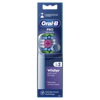 Oral-B Pro 3D White Electric Toothbrush Heads 2 Τεμάχια - Ανταλλακτικές Κεφαλές Ηλεκτρικής Οδοντόβουρτσας