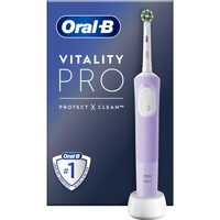 Oral-B Vitality Pro Purple Electric Toothbrush 1 Τεμάχιο - Ηλεκτρική Οδοντόβουρτσα με Χρονοδιακόπτη & Αισθητήρα Πίεσης για Προστασία των Ούλων