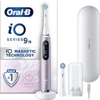 Oral-B iO Series 9 Magnetic Rose Quartz Electric Toothbrush 1 Τεμάχιο - Ηλεκτρική Οδοντόβουρτσα με Χρονοδιακόπτη, Αισθητήρα Πίεσης για Προστασία των Ούλων & Διαδραστική Έγχρωμη Οθόνη