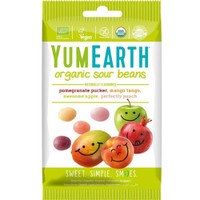 YumEarth Organic Sour Beans 50g - Βιολογικά Κουφετάκια με Γεύσεις Διάφορων Φρούτων