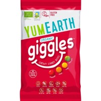 YumEarth Organic Giggles 40g - Βιολογικά Κουφετάκια με Γεύση Φράουλα, Πορτοκάλι, Λεμόνι & Πράσινο Μήλο