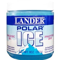 Lander Polar Ice Gel 227g - Gel Κρυοθεραπείας & Ανακούφισης Πόνων Μυών, Αρθρώσεων & Συνδέσμων με Ενεργό Συστατικό τη Μέντα