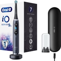 Oral-B iO Series 9 Electric Toothbrush Magnetic Black Onyx 1 Τεμάχιο - Επαναστατική iO Τεχνολογία, 7 Προγράμματα Επαγγελματικού Καθαρισμού, Αθόρυβη Λειτουργία & Λειτουργία 3D Teeth Tracking