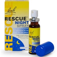 Bach Rescue Night Spray 20ml - Φυσικό Βοήθημα για την Αϋπνία σε Spray Χωρίς Αλκοόλη