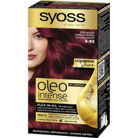 Syoss Oleo Intense Permanent Oil Hair Color Kit 1 Τεμάχιο - 5-92 Φωτεινό Κόκκινο - Επαγγελματική Μόνιμη Βαφή Μαλλιών για Εξαιρετική Κάλυψη & Έντονο Χρώμα που Διαρκεί, Χωρίς Αμμωνία