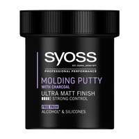 Syoss Molding Paste With Charcoal Πάστα Μαλλιών με Άνθρακα για Δυνατό Κράτημα & Ultra Ματ Αποτέλεσμα 130ml