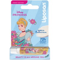 Liposan Disney Edition Princess Cinderella Lip Balm 4.8g - Vanilla Buttercream - Ενυδατικό, Περιποιητικό Βάλσαμο Χειλιών με Φυσικά Έλαια & Βιταμίνες