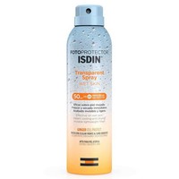 Isdin Photoprotector Transparent Spray Wet Skin Spf50, 250ml - Διάφανο Αντηλιακό Spray με Υψηλή Προστασία για Χρήση σε Βρεγμένο Δέρμα