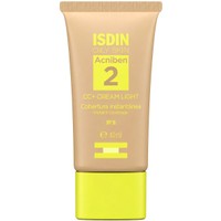Isdin Acniben 2 Spf30 CC+ Cream 40ml - Light - Ενυδατική Κρέμα Προσώπου Υψηλής Αντηλιακής Προστασίας με Χρώμα για Λιπαρό & Ακνεϊκό Δέρμα Κατά των Ατελειών