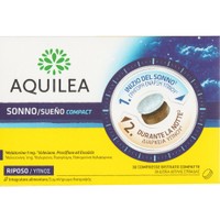 Aquilea Sueno Compact 30tabs - Συμπλήρωμα Διατροφής με Μελατονίνη & Εκχυλίσματα Βαλεριάνας, Πασιφλόρας & Παπαρούνας της Καλιφόρνιας, για Γρήγορη Έναρξη & Μεγαλύτερη Διάρκεια του Ύπνου