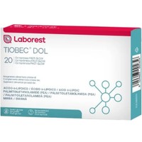 Laborest Tiobec DOL 20tabs - Συμπλήρωμα Διατροφής με Α-Λιποϊκό Οξύ, Παλμιτοϋλαιθανολαμίδιο (PEA) & Εκχύλισμα Ελαιορητίνης Σμύρνας με Ισχυρές Αντιφλεγμονώδεις Ιδιότητες για Ανακούφιση από τον Οξύ Πόνο