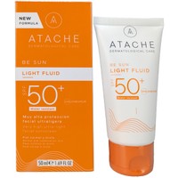 Atache Be Sun Light Fluid Water Resistant Spf50+, 50ml - Αντηλιακό Προσώπου Πολύ Υψηλής Προστασίας για Κανονικές & Μικτές Επιδερμίδες