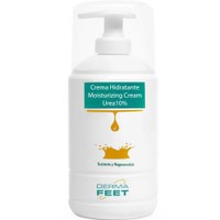 Herbitas Derma Feet Moisturizing Cream Urea 10% 500ml - Ενυδατική Κρέμα Ποδιών με 10% Ουρία, Έλαια Αγριοτριανταφυλλιάς & Αντιφλεγμονώδης Δράση με Αντλία