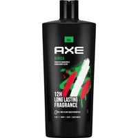 Axe Africa 3 in 1 Body - Face - Hair Wash XXL 700ml - Σαμπουάν - Αφρόλουτρο με Εξωτικό Άρωμα από Αφρικανικά Μπαχαρικά