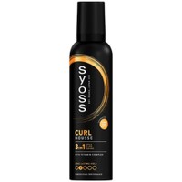Syoss Curl Mouse 3in1 With Vitamin Complex Long Lasting Hold 250ml - Ενυδατικός Αφρός για Επανόρθωση & Περιποίηση για 24 Ώρες Κράτημα με Φυσικό Αποτέλεσμα