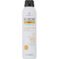 Heliocare 360 Pediatrics Spf50+ Transparent Spray Sunscreen 200ml - Παιδικό Αντηλιακό Αναζωογονητικό Spray Σώματος Πολύ Υψηλής Προστασίας με Αέρινη Υφή & Εύκολη Εφαρμογή