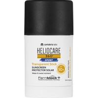 Heliocare 360 Sport Spf50+ Transparent Stick Sunscreen 25g - Αντηλιακό Διάφανο Στικ Προσώπου Πολύ Υψηλής Προστασίας Κατάλληλο για Υπαίθριες Δραστηριότητες
