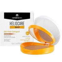 Heliocare 360 Oil Free Spf50+ Compact Color Bronze Sunscreen 10g - Αντηλιακό Προσώπου Πολύ Υψηλής Προστασίας Compact Make Up με Χρώμα
