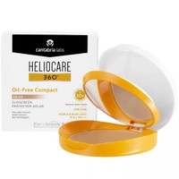 Heliocare 360 Oil Free Spf50+ Compact Color Beige Sunscreen 10g - Αντηλιακό Προσώπου Πολύ Υψηλής Προστασίας Compact Make Up με Χρώμα