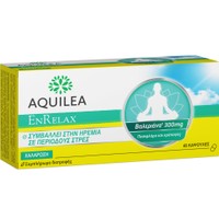 Uriach Aquilea EnRelax 48caps - Συμπλήρωμα Διατροφής Εκχυλίσματος Βαλεριάνας, Πασιφλόρας & Κράταιγου για Ηρεμία & Χαλάρωση Κατά του Περιστασιακού Άγχους