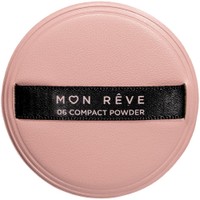 Mon Reve 06 Compact Powder Sponge 2 Τεμάχια - Σφουγγάρι Εξαιρετικά Μαλακό με Υψηλή Απορρόφηση Πούδρας για Άνετη & Ομοιόμορφη Εφαρμογή