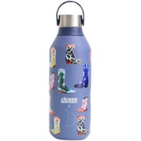 Chilly's Series 2 Bottle 500ml, Κωδ 22830 - Whale Blue - Ανοξείδωτο Μπουκάλι Θερμός με Σχέδιο τις Χειροποίητες Καουμπόικες Μπότες της Eleanor Bowmer