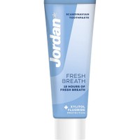 Jordan Fresh Breath Toothpaste 75ml - Φθοριούχος Οδοντόκρεμα για την Καταπολέμηση της Κακοσμίας