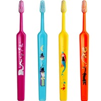 Tepe Kids Mini Extra Soft Toothbrush 3 Years+, 4 Τεμάχια - Multicolor 1 - Παιδική Οδοντόβουρτσα με Πολύ Μαλακές Ίνες & Πολύ Μικρή Κεφαλή