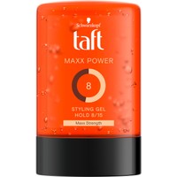 Schwarzkopf Taft Maxx Power 8 Styling Gel 300ml - Gel Μαλλιών για Δυνατό Κράτημα & Styling Μεγάλης Διάρκειας
