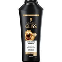 Schwarzkopf Gliss Ultimate Repair Shampoo 400ml - Σαμπουάν Ενδυνάμωσης με Κερατίνη για πιο Ανθεκτικά - Λαμπερά Μαλλιά