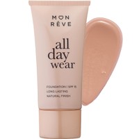 Mon Reve All Day Wear Matte Foundation Spf15 with Medium to High Coverage 35ml - 105 - Foundation για Μέτρια προς Υψηλή Κάλυψη & Φυσικό Ματ Αποτέλεσμα