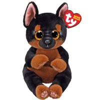 Ty Beanie Babies Fritz Plushie 1 Τεμάχιο - Λούτρινο Παιδικό Παιχνίδι Pinscher μαύρο Σκυλί