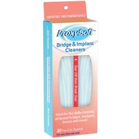 Proxysoft Bridge & Implants Cleaners 30 Τεμάχια - Μεσοδόντια Καθαριστικά Νήματα Ειδικής Χρήσης για Γέφυρες, Εμφυτεύματα & Νάρθηκες