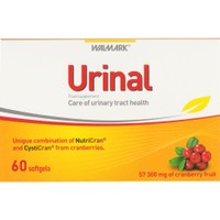 Walmark Urinal 60 Softgels - Συμπλήρωμα Διατροφής Συμπυκνωμένου Εκχυλίσματος Κράνμπερι για την Αντιμετώπιση Βακτηριακών Λοιμώξεων του Ουροποιητικού
