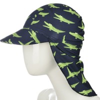 SlipStop Crocodile UV Hat One Size Κωδ 83003, 1 Τεμάχιο - Παιδικό Καπέλο Παραλίας με Αντηλιακή Προστασία με Σχέδιο Κροκόδειλους