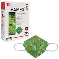 Famex Mask Kids Goal Παιδικές Μάσκες Προστασίας μιας Χρήσης FFP2 NR Γκολ 10 Τεμάχια