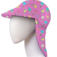 SlipStop Ice Cream UV Hat One Size Κωδ 83010, 1 Τεμάχιο - Παιδικό Καπέλο Παραλίας με Αντηλιακή Προστασία με Σχέδιο Παγωτά