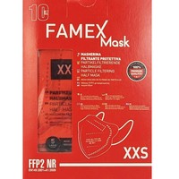 Famex Kids Mask FFP2 NR XXS 10 Τεμάχια - Κόκκινο - Μάσκες Προστασίας μιας Χρήσης για Παιδιά 2 έως 5 Ετών