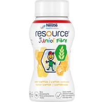 Nestle Resource Junior Fibre 200ml - Vanilla - Πόσιμο Θρεπτικό Σκεύασμα Υψηλής Θερμιδικής Αξίας με Εδώδιμες Ίνες, Βιταμίνες & Μέταλλα για τη Διαιτητική Διαχείριση Ασθενών Άνω του 1 Έτους με Υποθρεψία με Γεύση Βανίλια