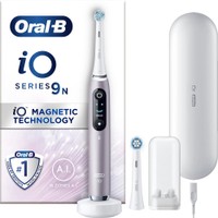 Oral-B iO Series 9 Magnetic Rose Quartz Electric Toothbrush 1 Τεμάχιο - Ηλεκτρική Οδοντόβουρτσα με Χρονοδιακόπτη, Αισθητήρα Πίεσης για Προστασία των Ούλων & Διαδραστική Έγχρωμη Οθόνη