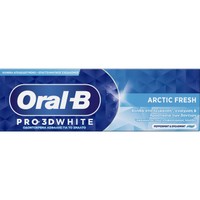 Oral-B Pro 3D White Arctic Fresh Toothpaste 75ml - Λευκαντική Οδοντόκρεμα για Ενίσχυση & Προστασία των Δοντιών με Γεύση Μέντας & Δυόσμου