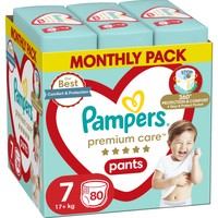 Pampers Premium Care Pants Monthly Pack No7 (17+kg) 80 Τεμάχια - 